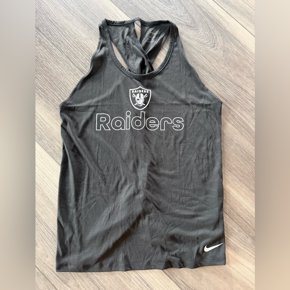 Nike Black Raiders Dri-FIT Tank Top Size L - Picture 2 of 5